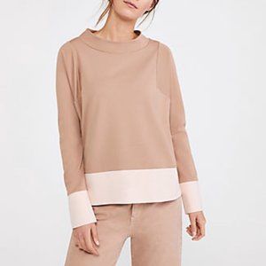 Ann Taylor COLORBLOCK MOCK NECK TOP -  Relaxed Fit for XS/S/ or even M/L